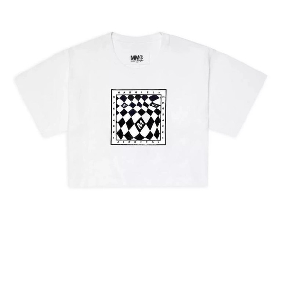 Maison Martin Margiela Other - MM6 MAISON MARGIELA Girls Cropped Logo Print T-Shirt|10